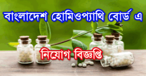 Homeopathy Job Circular