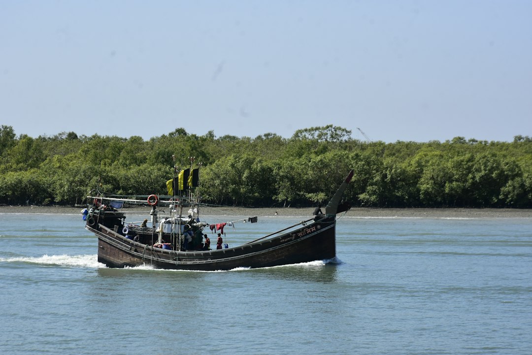 Illustrative patrol boat on water for Bangladesh Coast Guard recruitment notice