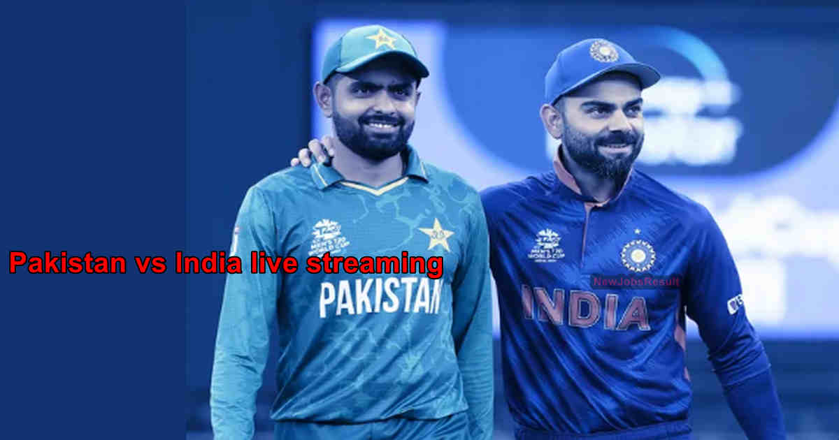 T20 World Cup 2022 Pakistan Vs India Live Streaming   T20 World Cup 