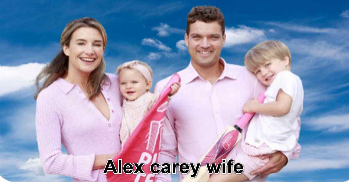 Alex Carey and wife Eloise together at a cricket event, showcasing their strong partnership