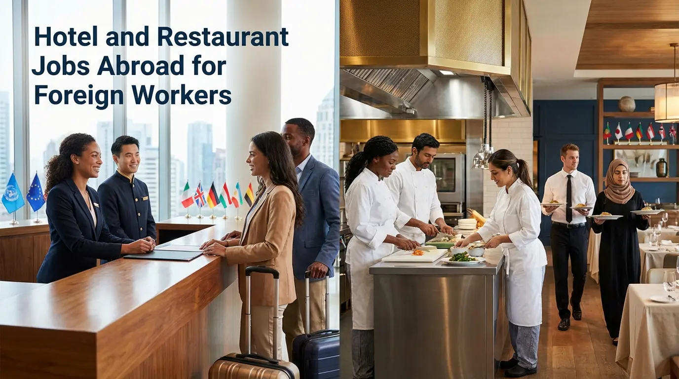 Hotel and Restaurant Jobs Abroad for Foreign Workers.