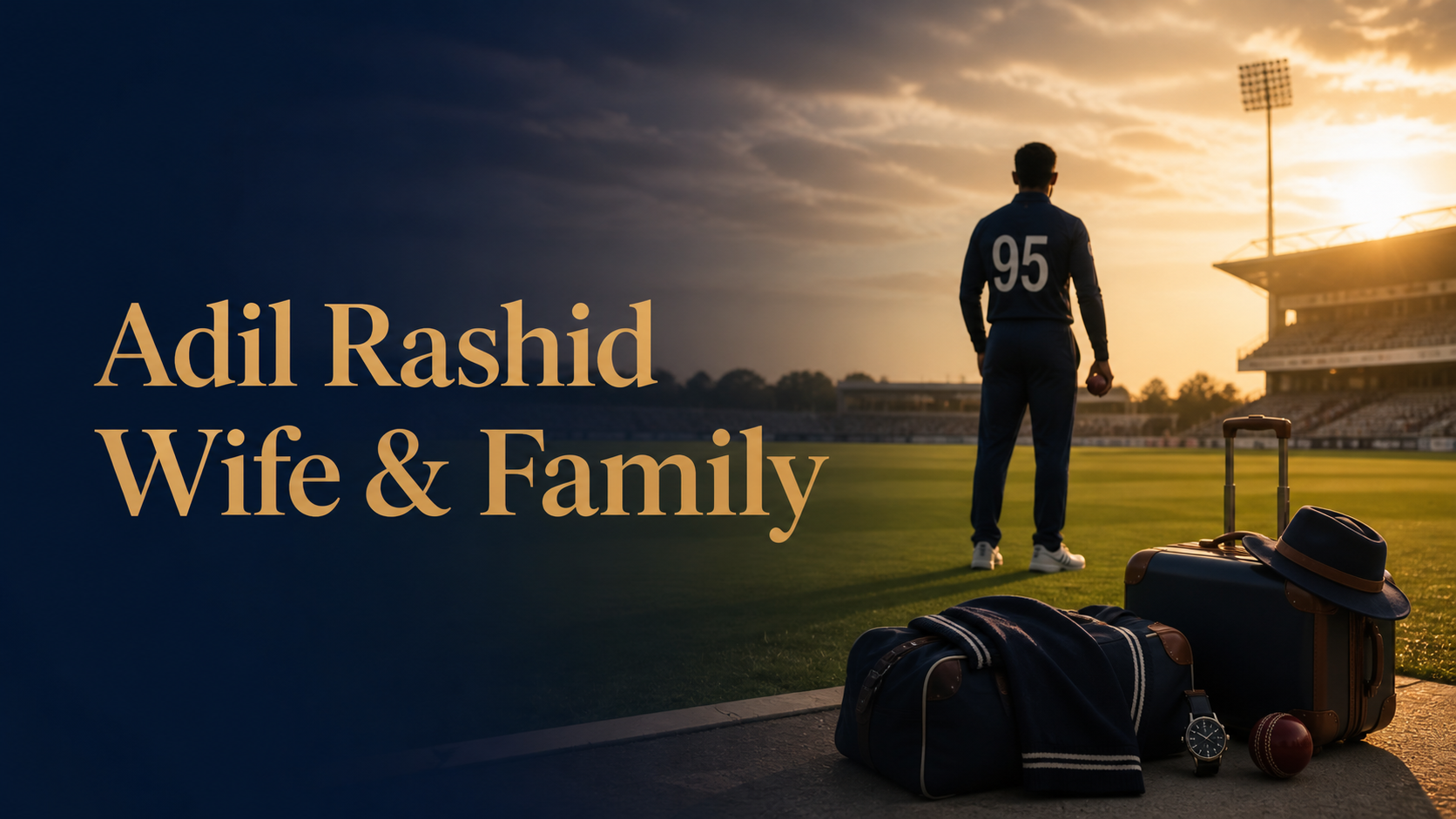 Editorial cricket stadium cover for Adil Rashid wife and family profile