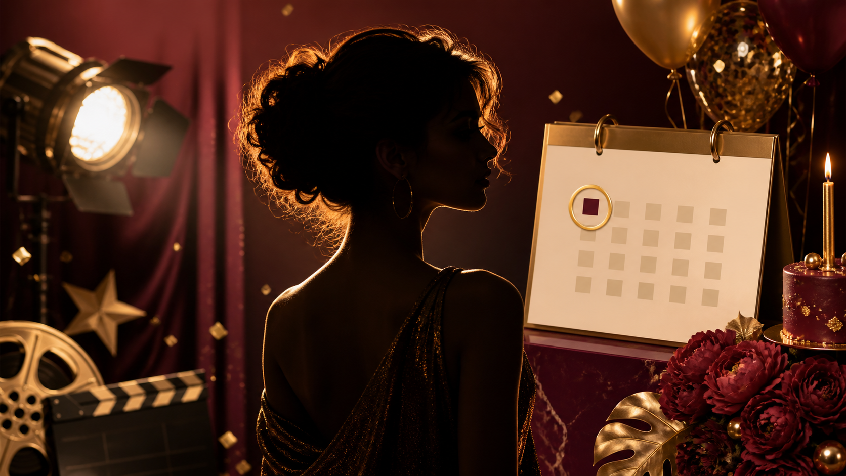Cinema birthday illustration for Zendaya age in 2026