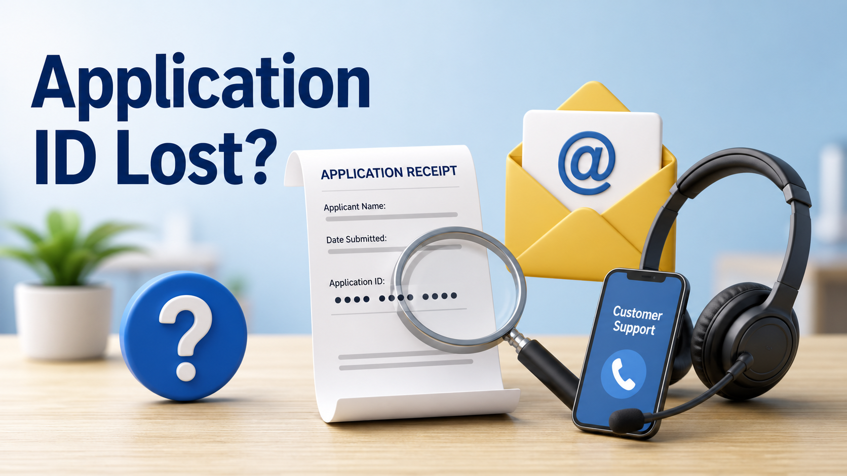 BDRIS Application ID Lost হলে receipt email এবং support দিয়ে খোঁজার visual
