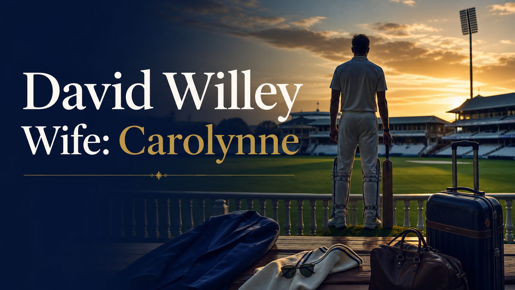 David Willey wife Carolynne family and career cover