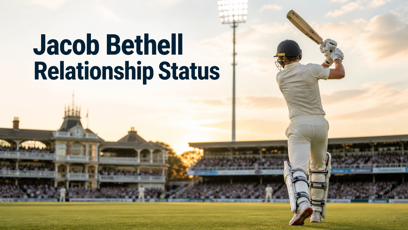 Jacob Bethell wife and relationship status editorial cricket illustration