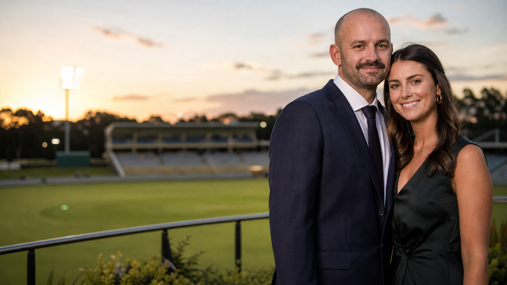 Nathan Lyon wife editorial illustration