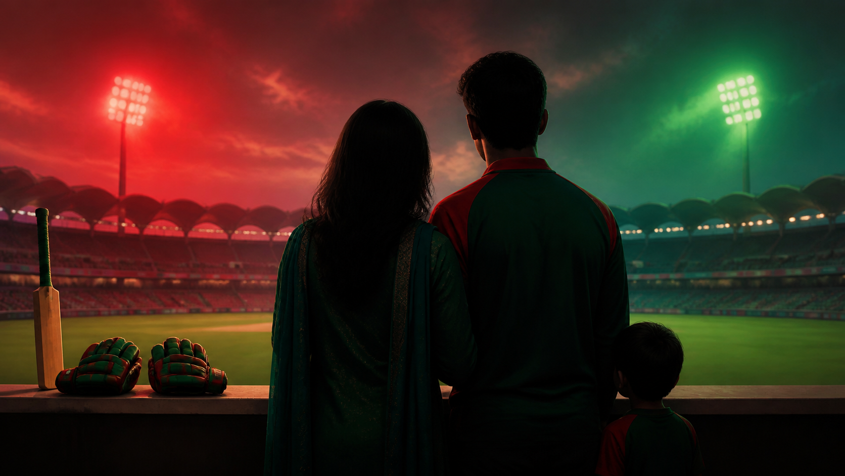 Bangladesh cricket family illustration for Nurul Hasan Sohan wife