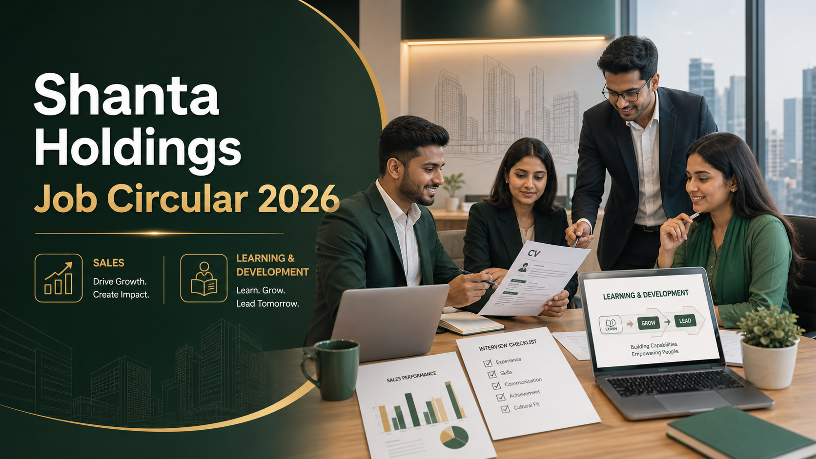 Shanta Holdings Job Circular 2026—Sales এবং Learning and Development career opportunities