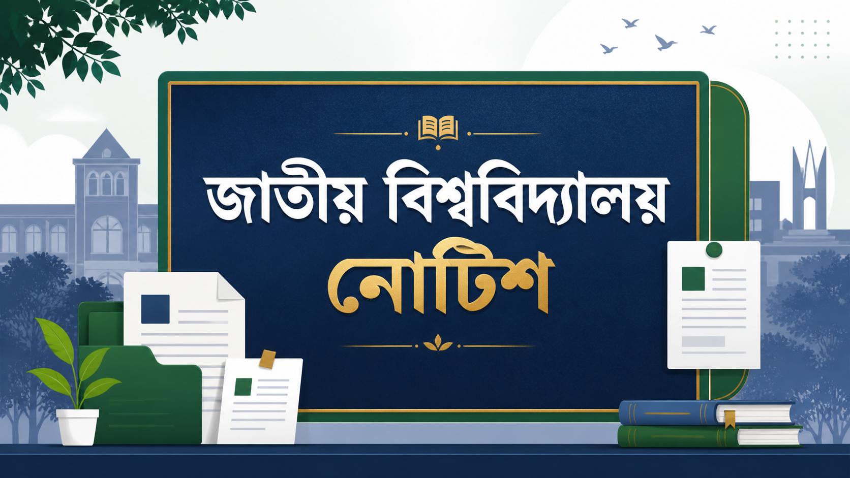 জাতীয় বিশ্ববিদ্যালয় নোটিশ বোর্ড ও সাম্প্রতিক নোটিশ দেখার নির্দেশিকা
