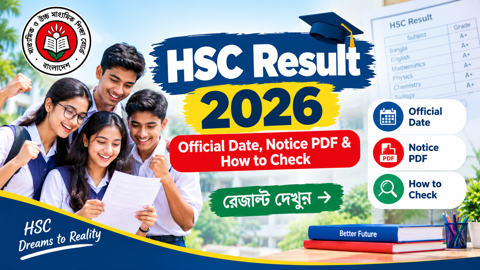 HSC Result 2026 Bangladesh: official date, notice PDF and how to check results